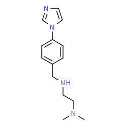 ChemSpider 2D Image | N'-[4-(1H-Imidazol-1-yl)benzyl]-N,N-dimethyl-1,2-ethanediamine | C14H20N4