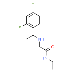 ChemSpider 2D Image | N~2~-[1-(2,4-Difluorophenyl)ethyl]-N-ethylglycinamide | C12H16F2N2O