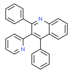 ChemSpider 2D Image | 2,4-Diphenyl-3-(2-pyridinyl)quinoline | C26H18N2
