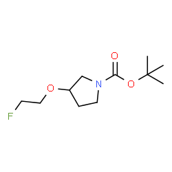 ChemSpider 2D Image | 2-Methyl-2-propanyl 3-(2-fluoroethoxy)-1-pyrrolidinecarboxylate | C11H20FNO3
