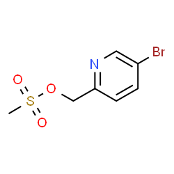 ChemSpider 2D Image | (5-Bromo-2-pyridinyl)methyl methanesulfonate | C7H8BrNO3S
