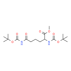 ChemSpider 2D Image | Methyl N~2~,N~6~-bis{[(2-methyl-2-propanyl)oxy]carbonyl}-6-oxolysinate | C17H30N2O7