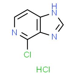 ChemSpider 2D Image | 4-Chloro-1H-imidazo[4,5-c]pyridine hydrochloride (1:1) | C6H5Cl2N3