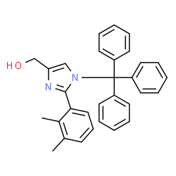 ChemSpider 2D Image | [2-(2,3-Dimethylphenyl)-1-trityl-1H-imidazol-4-yl]methanol | C31H28N2O