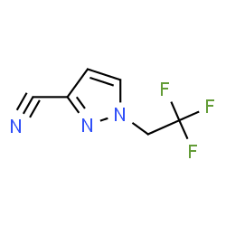 ChemSpider 2D Image | 1-(2,2,2-Trifluoroethyl)-1H-pyrazole-3-carbonitrile | C6H4F3N3