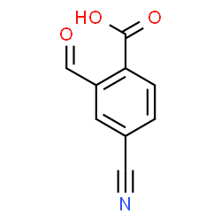 ChemSpider 2D Image | 4-Cyano-2-formylbenzoic acid | C9H5NO3