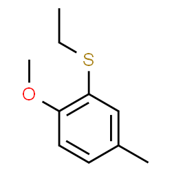 ChemSpider 2D Image | 2-(Ethylsulfanyl)-1-methoxy-4-methylbenzene | C10H14OS