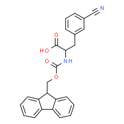 ChemSpider 2D Image | 3-Cyano-N-[(9H-fluoren-9-ylmethoxy)carbonyl]phenylalanine | C25H20N2O4