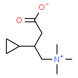 ChemSpider 2D Image | 3-Cyclopropyl-4-(trimethylammonio)butanoate | C10H19NO2