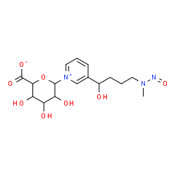 ChemSpider 2D Image | 1-Hexopyranosyluronosyl-3-{1-hydroxy-4-[methyl(nitroso)amino]butyl}pyridinium | C16H23N3O8