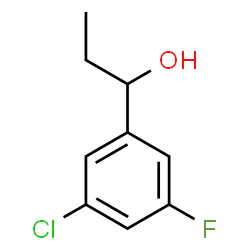 ChemSpider 2D Image | 1-(3-Chloro-5-fluorophenyl)-1-propanol | C9H10ClFO