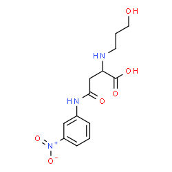 ChemSpider 2D Image | N~2~-(3-Hydroxypropyl)-N-(3-nitrophenyl)asparagine | C13H17N3O6