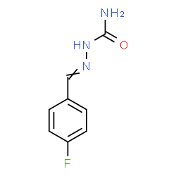 ChemSpider 2D Image | 2-(4-Fluorobenzylidene)hydrazinecarboxamide | C8H8FN3O