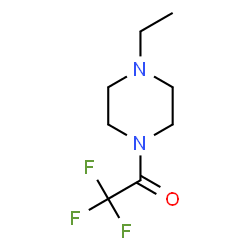 ChemSpider 2D Image | 1-(4-Ethyl-1-piperazinyl)-2,2,2-trifluoroethanone | C8H13F3N2O
