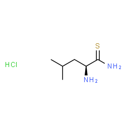 ChemSpider 2D Image | (2S)-2-Amino-4-methylpentanethioamide hydrochloride (1:1) | C6H15ClN2S