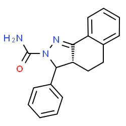 ChemSpider 2D Image | (3aR)-3-Phenyl-3,3a,4,5-tetrahydro-2H-benzo[g]indazole-2-carboxamide | C18H17N3O