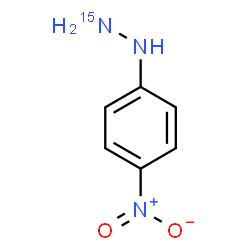 ChemSpider 2D Image | (4-Nitrophenyl)(2-~15~N)hydrazine | C6H7N215NO2