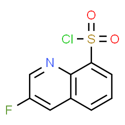 ChemSpider 2D Image | 3-Fluoro-8-quinolinesulfonyl chloride | C9H5ClFNO2S