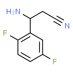 ChemSpider 2D Image | 3-Amino-3-(2,5-difluorophenyl)propanenitrile | C9H8F2N2