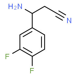 ChemSpider 2D Image | 3-Amino-3-(3,4-difluorophenyl)propanenitrile | C9H8F2N2
