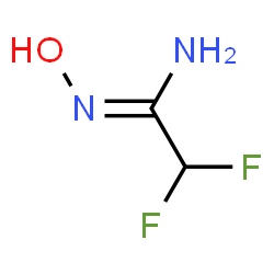 ChemSpider 2D Image | (1Z)-2,2-Difluoro-N'-hydroxyethanimidamide | C2H4F2N2O