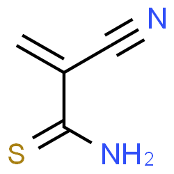 ChemSpider 2D Image | 2-Cyano-2-propenethioamide | C4H4N2S