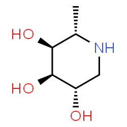 ChemSpider 2D Image | (2S,3S,4R,5S)-2-Methyl-3,4,5-piperidinetriol | C6H13NO3