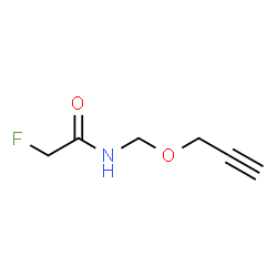 ChemSpider 2D Image | 2-Fluoro-N-[(2-propyn-1-yloxy)methyl]acetamide | C6H8FNO2