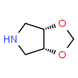 ChemSpider 2D Image | (3aR,6aS)-Tetrahydro-3aH-[1,3]dioxolo[4,5-c]pyrrole | C5H9NO2