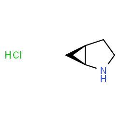 ChemSpider 2D Image | (1S,5R)-2-Azabicyclo[3.1.0]hexane hydrochloride (1:1) | C5H10ClN