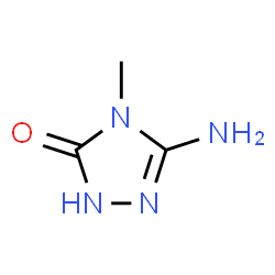 ChemSpider 2D Image | 5-Amino-4-methyl-2,4-dihydro-3H-1,2,4-triazol-3-one | C3H6N4O