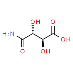 ChemSpider 2D Image | (2S,3R)-4-Amino-2,3-dihydroxy-4-oxobutanoic acid | C4H7NO5