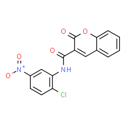 ChemSpider 2D Image | N-(2-Chloro-5-nitrophenyl)-2-oxo-2H-chromene-3-carboxamide | C16H9ClN2O5