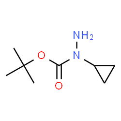 ChemSpider 2D Image | tert-Butyl 1-cyclopropylhydrazinecarboxylate | C8H16N2O2