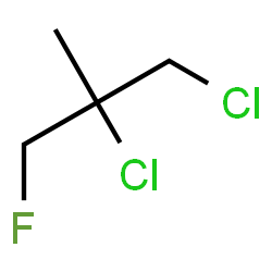 ChemSpider 2D Image | 1,2-Dichloro-3-fluoro-2-methylpropane | C4H7Cl2F