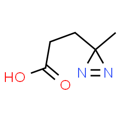 ChemSpider 2D Image | 3-methyl-3h-diazirine-3-propanoic acid | C5H8N2O2