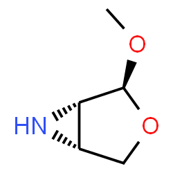 ChemSpider 2D Image | (1S,2S,5R)-2-Methoxy-3-oxa-6-azabicyclo[3.1.0]hexane | C5H9NO2