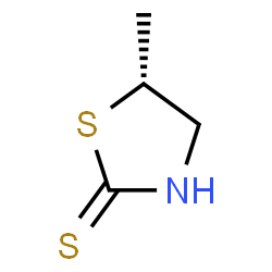 ChemSpider 2D Image | (5R)-5-Methyl-1,3-thiazolidine-2-thione | C4H7NS2