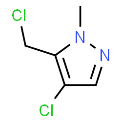 ChemSpider 2D Image | 4-CHLORO-5-(CHLOROMETHYL)-1-METHYLPYRAZOLE | C5H6Cl2N2