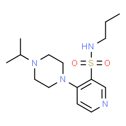 ChemSpider 2D Image | 4-(4-Isopropyl-1-piperazinyl)-N-propyl-3-pyridinesulfonamide | C15H26N4O2S