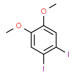 ChemSpider 2D Image | 1,2-DIIODO-4,5-DIMETHOXYBENZENE | C8H8I2O2