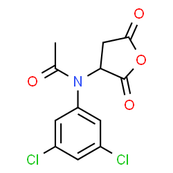 ChemSpider 2D Image | N-(3,5-Dichlorophenyl)-N-(2,5-dioxotetrahydro-3-furanyl)acetamide | C12H9Cl2NO4
