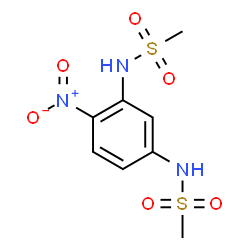 ChemSpider 2D Image | N,N'-(4-Nitro-1,3-phenylene)dimethanesulfonamide | C8H11N3O6S2
