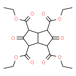 ChemSpider 2D Image | Tetraethyl 2,5-dioxooctahydro-1,3,4,6-pentalenetetracarboxylate | C20H26O10
