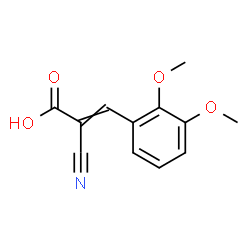 ChemSpider 2D Image | 2-Cyano-3-(2,3-dimethoxyphenyl)acrylic acid | C12H11NO4