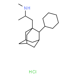 ChemSpider 2D Image | 1-(2-Cyclohexyladamantan-1-yl)-N-methyl-2-propanamine hydrochloride (1:1) | C20H36ClN