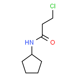 ChemSpider 2D Image | 3-Chloro-N-cyclopentylpropanamide | C8H14ClNO