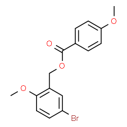 ChemSpider 2D Image | 5-Bromo-2-methoxybenzyl 4-methoxybenzoate | C16H15BrO4