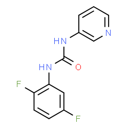 ChemSpider 2D Image | 1-(2,5-Difluorophenyl)-3-(3-pyridinyl)urea | C12H9F2N3O