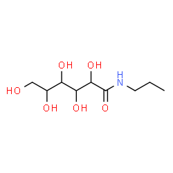 ChemSpider 2D Image | 2,3,4,5,6-Pentahydroxy-N-propylhexanamide | C9H19NO6